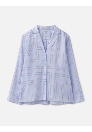 Monogram Cotton-Blend PJ Top