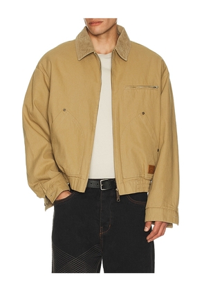 After Pray Neo Washed Work Blouson in Brown. Size L. Also in S.