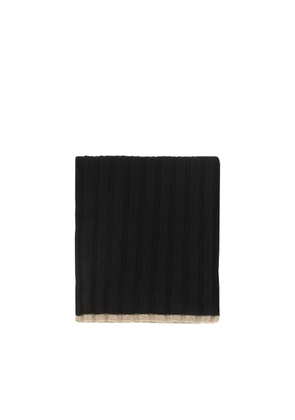 Brunello Cucinelli Black Cashmere Scarf