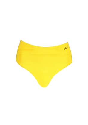 Karl Lagerfeld Yellow Polyamide Women's Swim Brief - XS