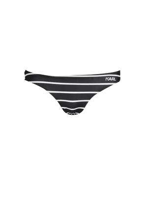 Karl Lagerfeld Black Polyamide Women's Swim Brief - XS