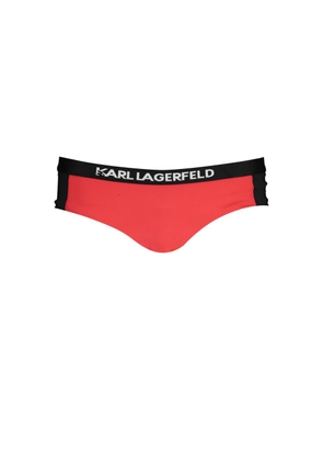 Karl Lagerfeld Rosso Poliammide Women Swim Brief - XS