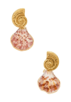 Amber Sceats Byford Earrings in Gold.