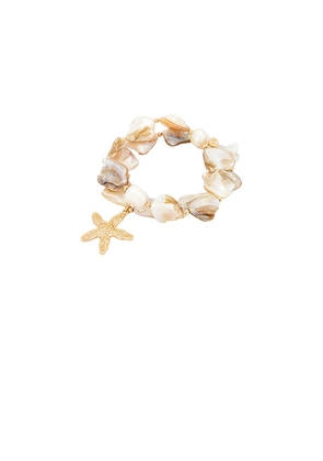 Ettika True Shell Bracelet Set in Neutral.