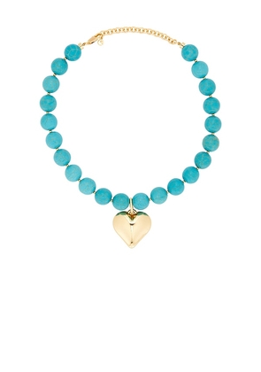 Ettika Luck And Love Turquoise Necklace in Turquoise.