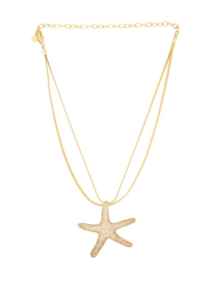 Ettika Pav? Starfish Necklace in Metallic Gold.