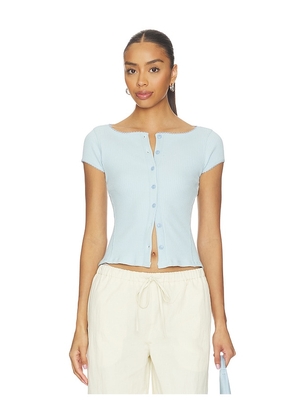 Free People Most Wanted Cardigan in Baby Blue. Size XS. Also in S, M, L, XL.