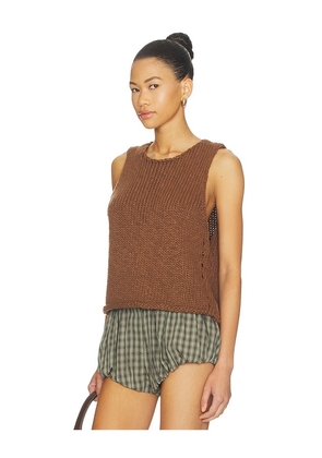 Free People Opal Tank in Brown. Size S. Also in XS, M, L, XL.