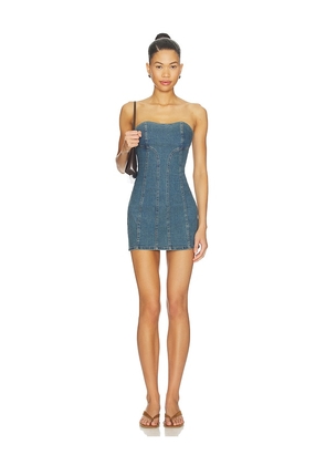 Free People Alexa Mini Dress in Blue. Size 2. Also in 0, 4, 6, 8, 10, 12.