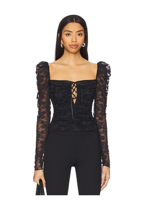 MAJORELLE Ava Top in Black. Size S. Also in XS.
