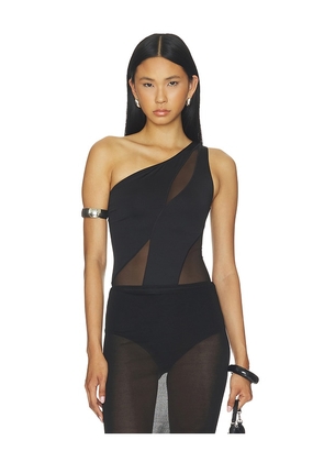 OW Collection Curve Bodysuit in Black. Size XS. Also in S, M, L.
