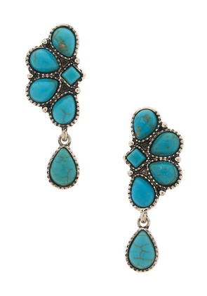 Lovers and Friends Estelle Earrings in Teal.