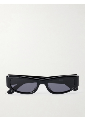 Thistles - The Suede Square-frame Acetate Sunglasses - Black - One size