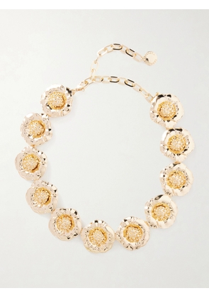 Carolina Herrera - Gold-tone Flower Necklace - One size