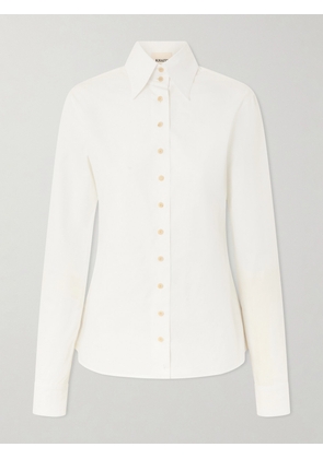 KHAITE - Ivy Cotton-poplin Shirt - White - US0,US2,US4,US6,US8,US10