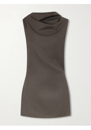 KHAITE - Astor Wool Mini Dress - Gray - US0,US2,US4,US6,US8,US10