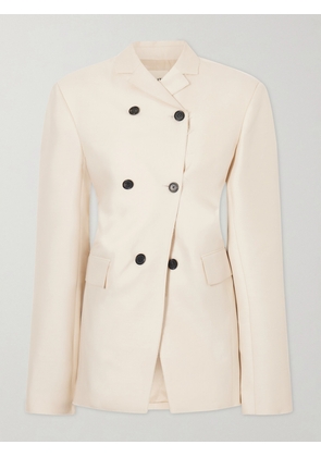 KHAITE - Rolo Double-breasted Wool And Silk-blend Blazer - Neutrals - US0,US2,US4,US6,US8