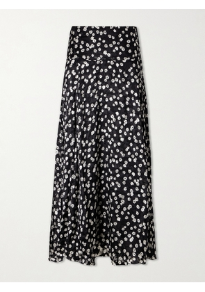 Isabel Marant - Hilza Floral-print Chiffon Midi Skirt - Black - FR 34,FR 36,FR 38,FR 40,FR 42,FR 44