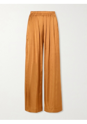 Isabel Marant - Nolia Satin Wide-leg Pants - Brown - FR 34,FR 36,FR 38,FR 40,FR 42