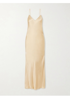 Isabel Marant - Nevana Satin Maxi Dress - Neutrals - FR 34,FR 36,FR 38,FR 40,FR 42,FR 44