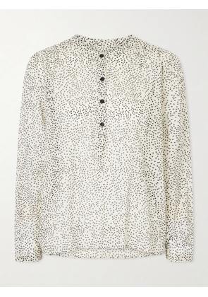 Marant Étoile - Maria Polka-dot Organic Cotton-voile Blouse - Neutrals - FR 34,FR 36,FR 38,FR 40,FR 42,FR 44