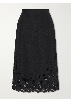 Isabel Marant - Reysha Embroidered Ramie Midi Skirt - Black - FR 34,FR 36,FR 38,FR 40,FR 42