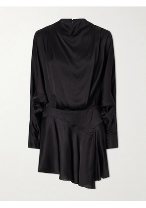 Isabel Marant - Neline Satin Mini Dress - Black - FR 34,FR 36,FR 38,FR 40,FR 42