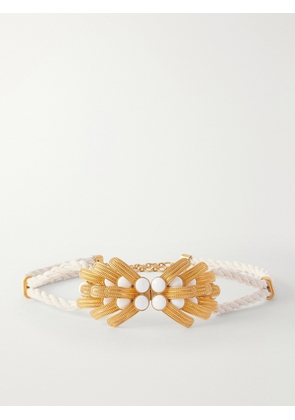 Sonia Petroff - Orofina Gold-plated, Suede And Resin Belt - S,M,L