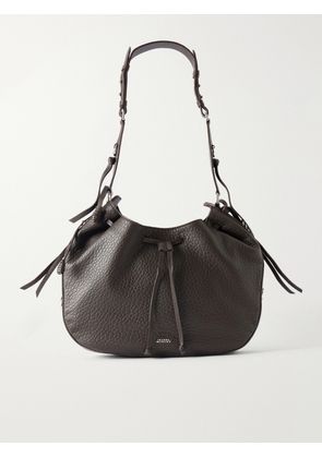 Isabel Marant - Bolton Tasseled Textured-leather Shoulder Bag - Brown - One size