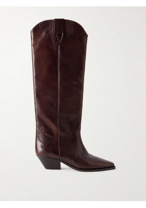 Isabel Marant - Denvee Leather Boots - Burgundy - FR36,FR37,FR38,FR39,FR40,FR41