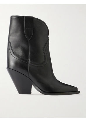 Isabel Marant - Leyane Leather Ankle Boots - Black - FR36,FR37,FR38,FR39,FR40,FR41