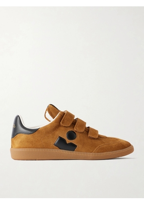 Isabel Marant - Beth Leather-trimmed Suede Sneakers - Brown - FR36,FR37,FR38,FR39,FR40,FR41