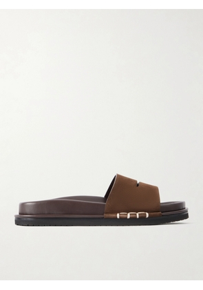 JW Anderson - Fussbett Suede Slides - Brown - IT36,IT37,IT38,IT39,IT40,IT41,IT42