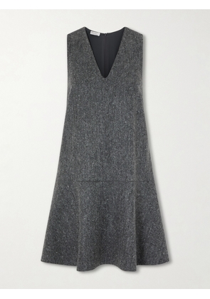 Brunello Cucinelli - Wool-blend Mini Dress - Gray - xx small,x small,small,medium,large