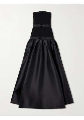 Rebecca Vallance - Zendaya Crepe And Satin Gown - Black - UK 4,UK 6,UK 8,UK 10,UK 12,UK 14