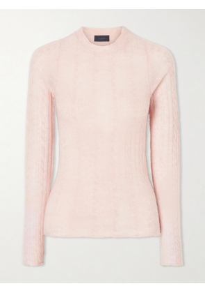 Haikure - Sey Cable-knit Alpaca-blend Sweater - Pink - x small,small,medium,large,x large