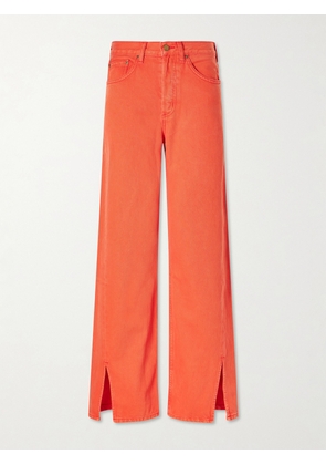B SIDES - Charlot Mid-rise Wide-leg Jeans - Red - 24,25,26,27,28,29,30,31,32