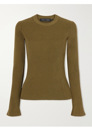 Proenza Schouler - Nir Ribbed-knit Top - Green - x small,small,medium,large,x large