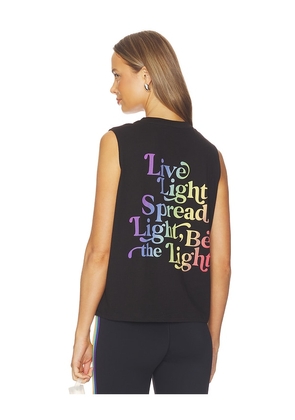 Spiritual Gangster Live Light Vibe Tank Top in Black. Size S. Also in XS, M, L, XL.