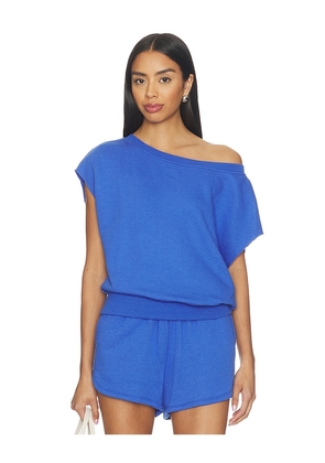 Spiritual Gangster La Vida S/s Top in Blue. Size S. Also in XS, M, L, XL.