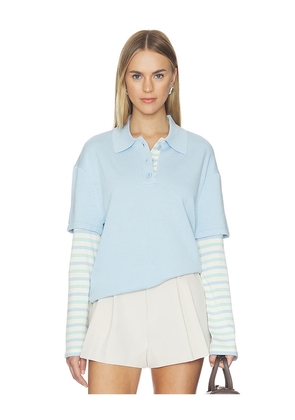 SEROYA Emilee Top in Baby Blue. Size XXS. Also in XS, S, M.