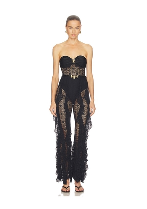 PatBO Martina Jumpsuit in Black. Size XS. Also in S, M, L.