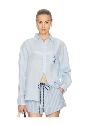 Polo Ralph Lauren Linen Long Sleeve Sport Shirt in Baby Blue. Size XS. Also in S, M, L, XL.
