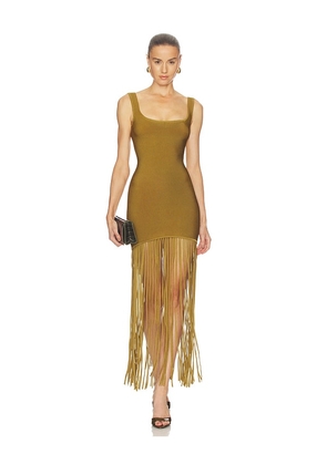 retrofete Saddler Dress in Brown. Size XXS. Also in S, M, L, XL.