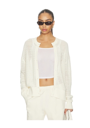 Varley Pembroke Knit Cardigan in Cream. Size S. Also in XS, M, L, XL.