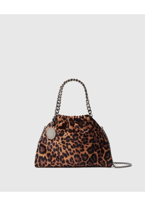Stella McCartney - Falabella Mini Drawstring Bag, Woman, Leopard
