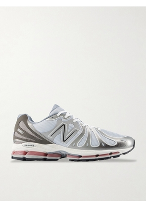 New Balance - ABZORB 1890 Suede-Trimmed Mesh Sneakers - Men - Silver - UK Men's 11