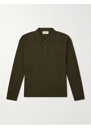 Officine Générale - Bay Merino Wool Polo Shirt - Men - Green - XS