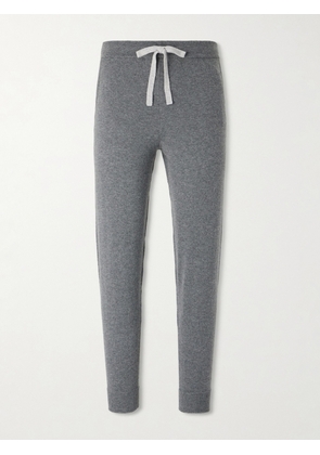 N.PEAL - Straight-Leg Organic Cashmere Sweatpants - Men - Gray - S