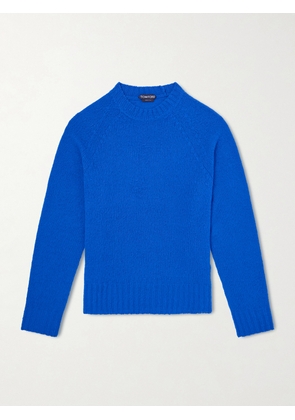 TOM FORD - Brushed Cashmere Sweater - Men - Blue - S